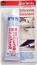 SILICONE SEALANT 2.8OZ BLK - CA STAR BRITE 082103 Expedited Shipping