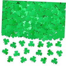 Green Shamrock Confetti, St. Patrick's Day Glitter Confetti Irish Lucky
