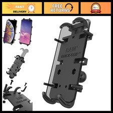 Quick-Grip XL Phone Holder with B Size 1" Ball Mount for Bikes, Cars, More