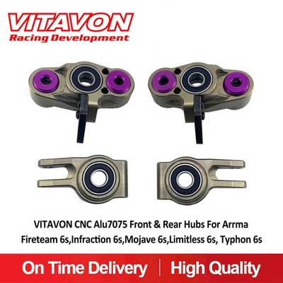 Vitavon front&rear hubs for Arrma 6S Fireteam Typhon Infraction,Felony,Mojave Ti