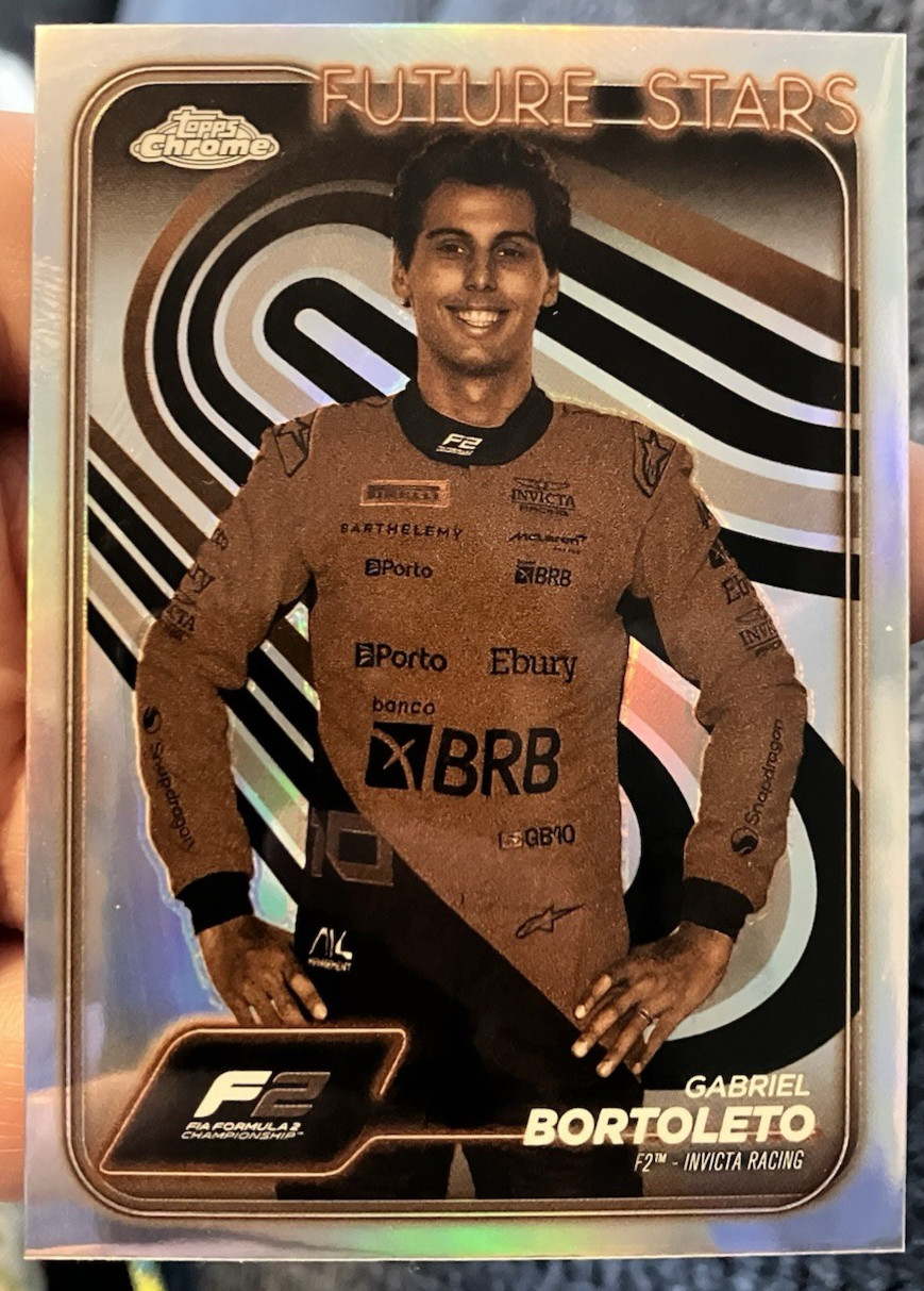 Sepia Gabriel Bortoleto #28 Portrait - 2024 Topps Chrome Formula 1 F1 F2 Card NM