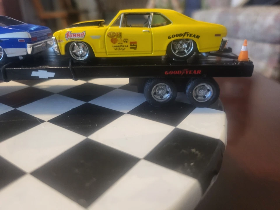 M2 Customized Set Of 1958 Chevy LCF Tractor & Pair Of ProRodz 70 Chevy Nova SS  - Image 2 of 4