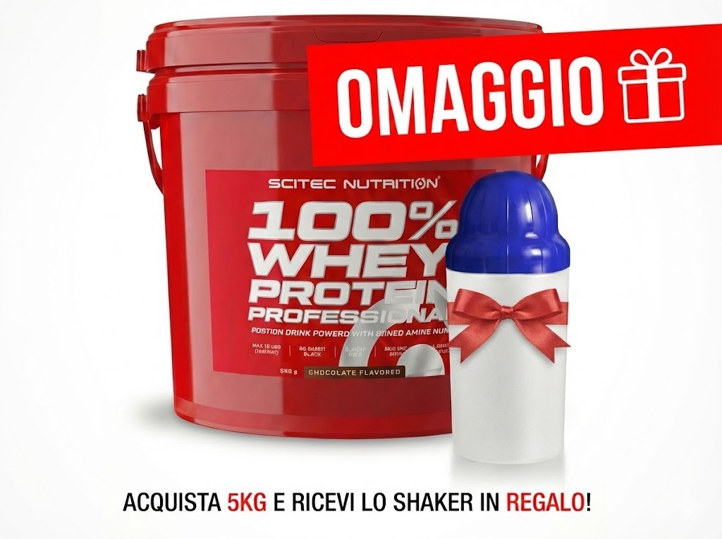 Offerta Shock: Scitec Whey Professional 5Kg Cioccolato + Shaker