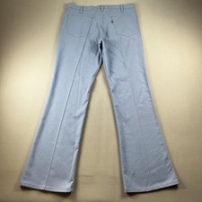 Vintage Levis 646 Pants Mens 36x33 Blue Sta-Prest Flare Bootcut Leg Slacks 70s
