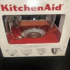 KitchenAid Hammered Glass Bowl w/ Lid, for 4.5 quart & 5-quart tilt head mixers