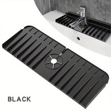 Silicone Faucet Mat Dish Soap Sponge Holder Sink Kitchen Countertop Drying Mat B