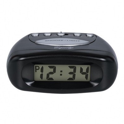 Equity 31003 LCD Snooze Alarm Clock, Black Pack of 1, 