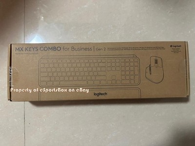 NEW Logitech MX Keys Combo Gen 2 Keyboard/Mouse Bundle for Business - Graphite