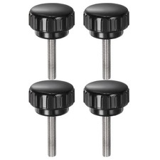 4 szt. radełkowane gałki zaciskowe M5 x 25mm 304 gwint ze stali nierdzewnej głowica 25mm