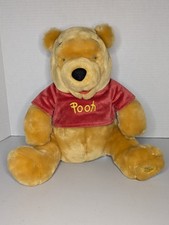 Authentic Disney Store Exclusive 12  Sitting Winnie The Pooh Plush Super Soft