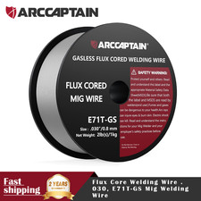 .030" 0.8mm Flux Core MIG Welding Wire Gassless for Mild Carbon Steel 1kg Spool