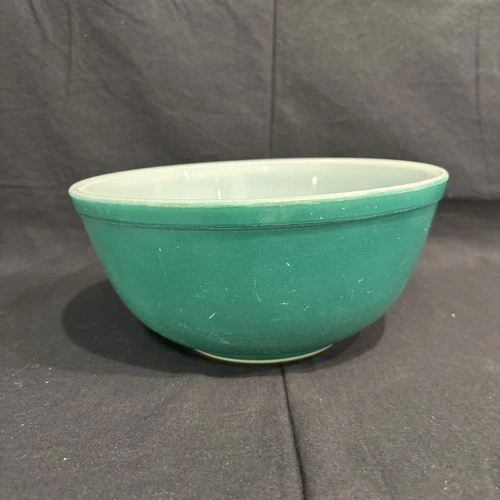 PYREX 403 Green Mixing Nesting Bowl 2½ qt Primary Colors Vintage Made In USA (1)