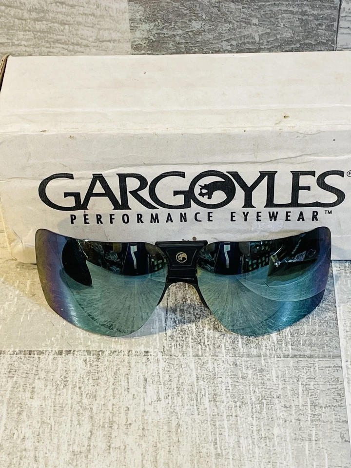 Vintage Gargoyles USA Sunglasses Black Terminator 85mm Dale Earnhardt 80s W/ Box - Image 2 of 4