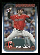 2024 Topps #242 Gavin Williams RC Cleveland Guardians