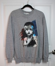VTG Les Mis rables Grey Two-Sided Pullover Sweatshirt Cotton-Poly Anvil 1986 XL