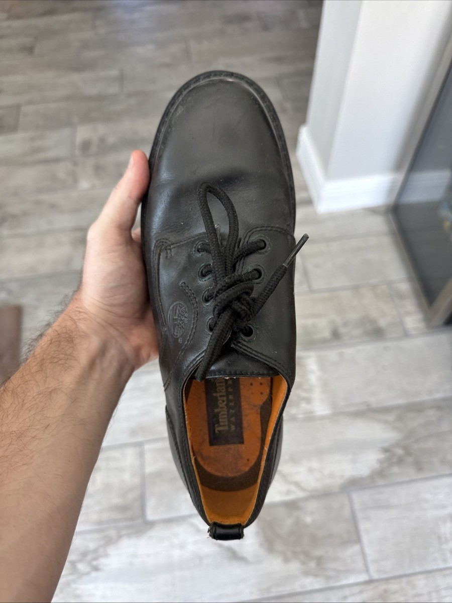 Mens Size 13 M Timberland 95042 Waterproof Nubuck Oxfords Black