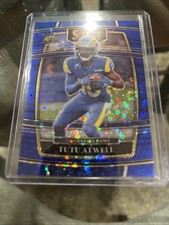 2021 Panini Select - Concourse Tutu Atwell #61 Blue Disco Prizm /25 (RC)