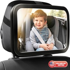 Baby Car Seat Mirror Shatterproof Wide Angle Rear Facing Mirror Infant Safety