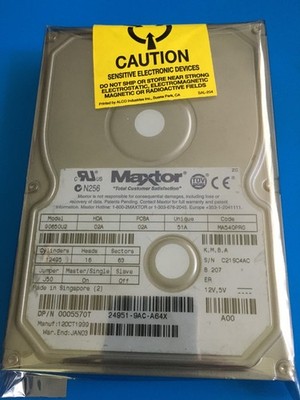 Maxtor Hard Disk Drives IDE 90650U2 02A 51A MA540PR0 Dell p/n 0005570T 6.5GB