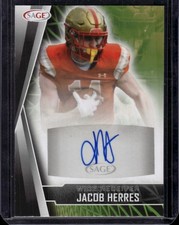 2022 SAGE Autographs #A-JH Jacob Herres VMI Keydets Auto