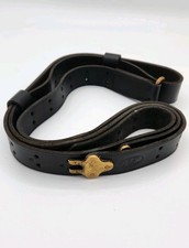 Turner Saddlery Black Leather Riffle Sling Numbered Holes