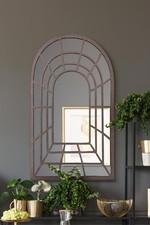MirrorOutlet Large Rustic Frame Arch Leaner Gothic Style Mirror-30"x20" 77x50cm