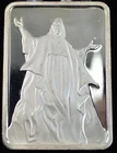 1976 Hamilton Mint Silver Art Bar King Of Kings Jesus Bar