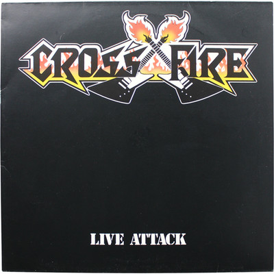 Cross Fire Live Attack ''EX'' ME-508 Vinyl LP Album Rock 1987