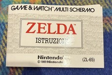 Game & Watch Nintendo Zelda manuale italiano