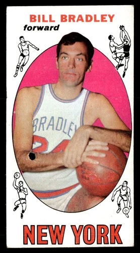 1969-70 Topps #43 Bill Bradley Rookie RC *Low Grade-Hole*
