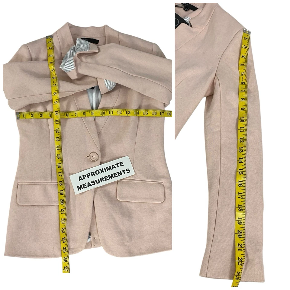 Blazer Gibson Feminino Pequeno Argila Rosa Jaqueta Escritório Corpcore Carreira Sala de Diretoria - Imagem 2 de 4