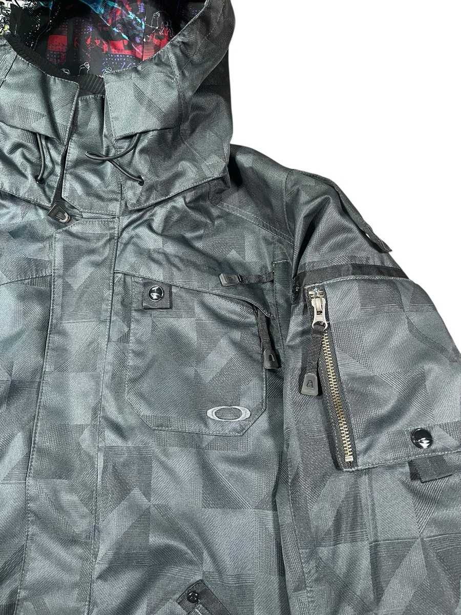 Rare Vintage Oakley Software Jacket Men's Black Zip Ski Snow Size