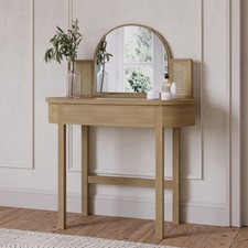 Oak Dressing Table with Mirror and Drawer - Ida IDA004