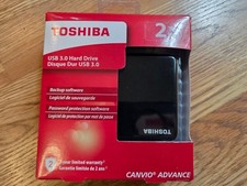 Toshiba Canvio Advance 2TB Portable External HDD Hard Drive HDTC920XK3AA