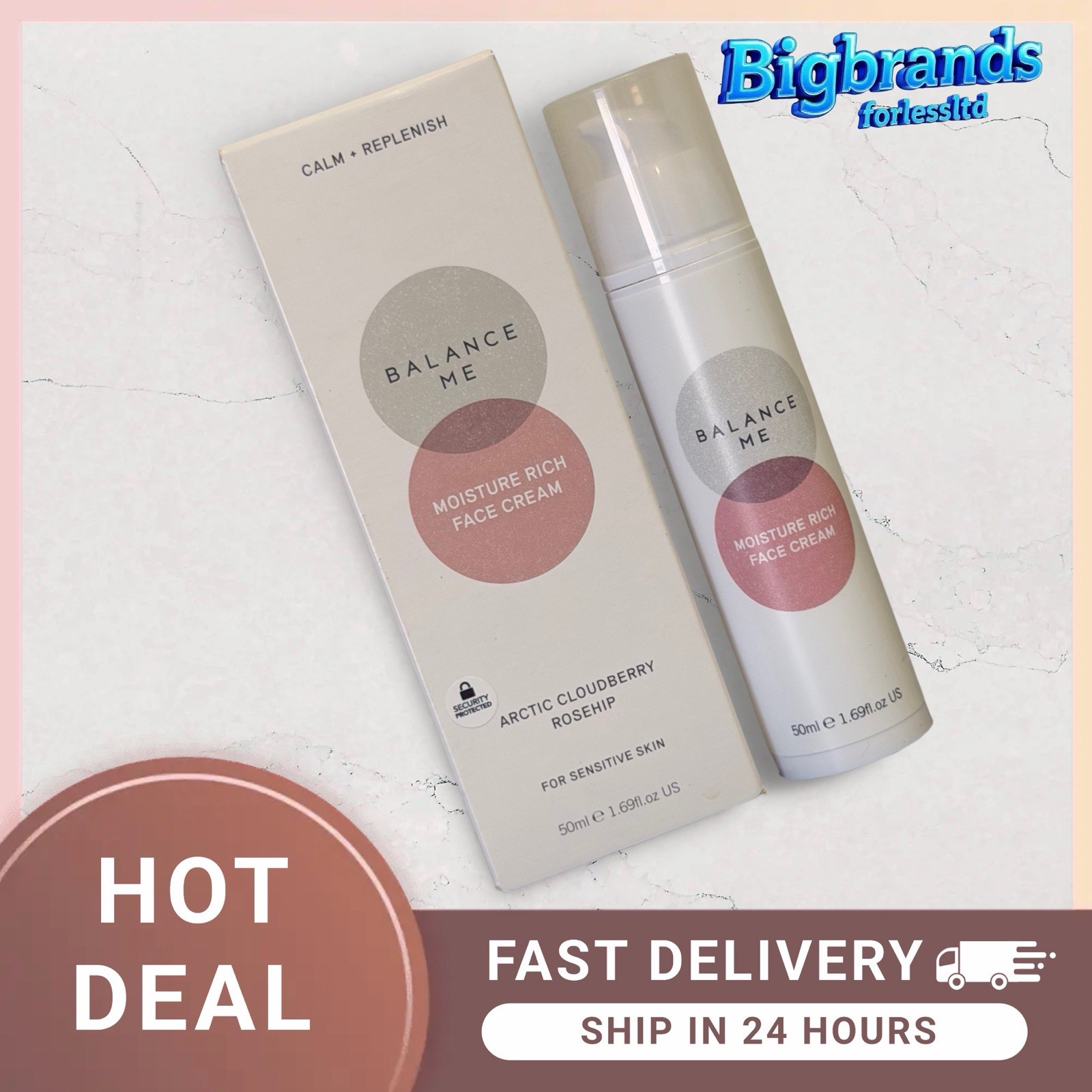 BALANCE ME MOISTURE RICH FACE CREAM - 50ML  RRP £30