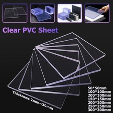 Clear Hard PVC Plastic Sheet Polyvinyl Chloride Plate Flat Board Cut to Size