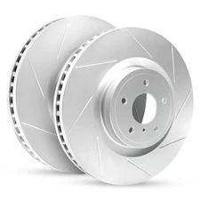 For Mazda 3 2004-2013 R1 Concepts WEPN1-80006 Slotted Front Brake Rotor Set