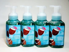BATH & BODY WORKS "Paradise Coconut" GENTLE & CLEAN FOAMING HAND SOAP (Pack 4)
