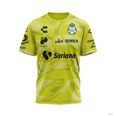 Personalized Santos Laguna Shirt 3D 2021-22 GK Away Kits