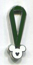 Disney Pins Green Lanyard Medal Hidden Mickey COMPLETER Pin