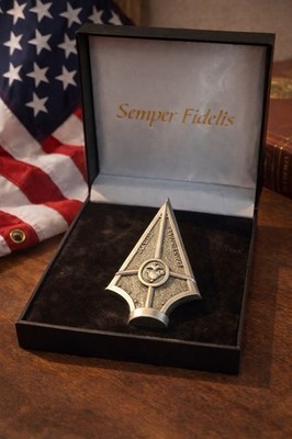 US Marine Corps Marine Aircraft Group 12 Arrow Shaped Challenge Coin with Case