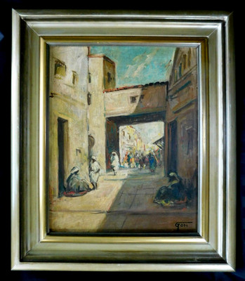 RENZO GORI (1911 1999) LISTED ITALIAN FINE ORIGINAL ORIENTALISM OIL PAINTING