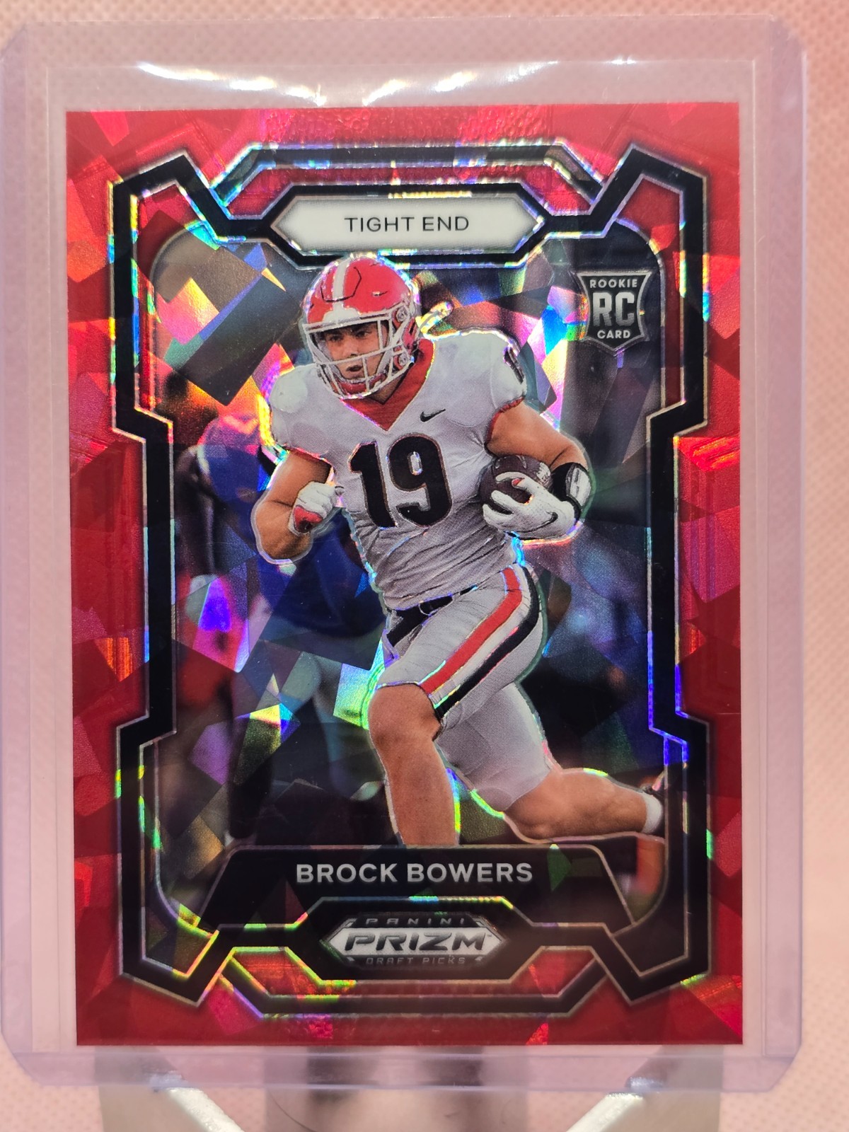 Brock Bowers 2024 Panini Prizm DP RC #107 Red Ice Prizm