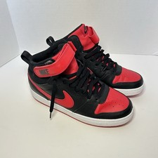 Nike Court Borough Mid 2 CD7782-003 Boys 7 Y Red Black Basketball Shoes Sneakers