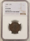 Photo of a 1800-P Half Cent from an eBay listing that sold on Jul 21, 2026