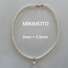 MIKIMOTO Pearl Necklace Baby Pearl K18