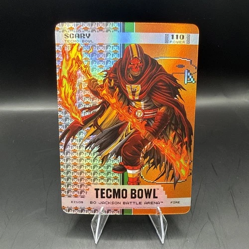 2026 Bo Jackson Battle Arena Tecmo Bowl Endzone FIRE - Scary - Terry McLaurin