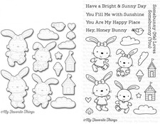 Die-namics MFT-1105+CS-202 Beach Bunnies Stamp & Die Set