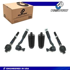 6 Pc Inner & Outer Tie Rod End Steering for Toyota Tundra 2000-2002 All Models