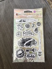 Prima Marketing Inc Royal Menagerie Cling Stamps 13pieces